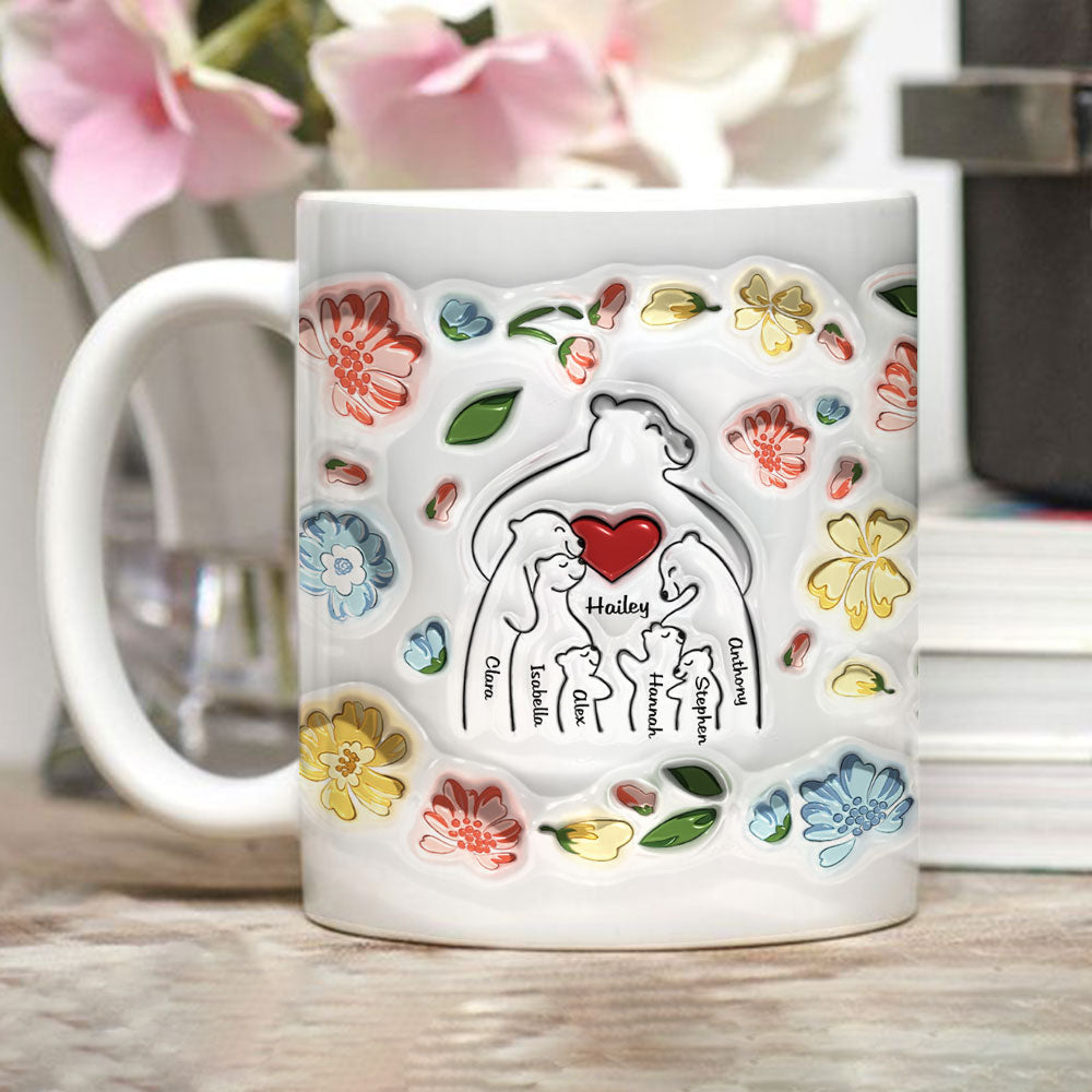 Mama Bear - Personalized 3D Inflated Effect Mug