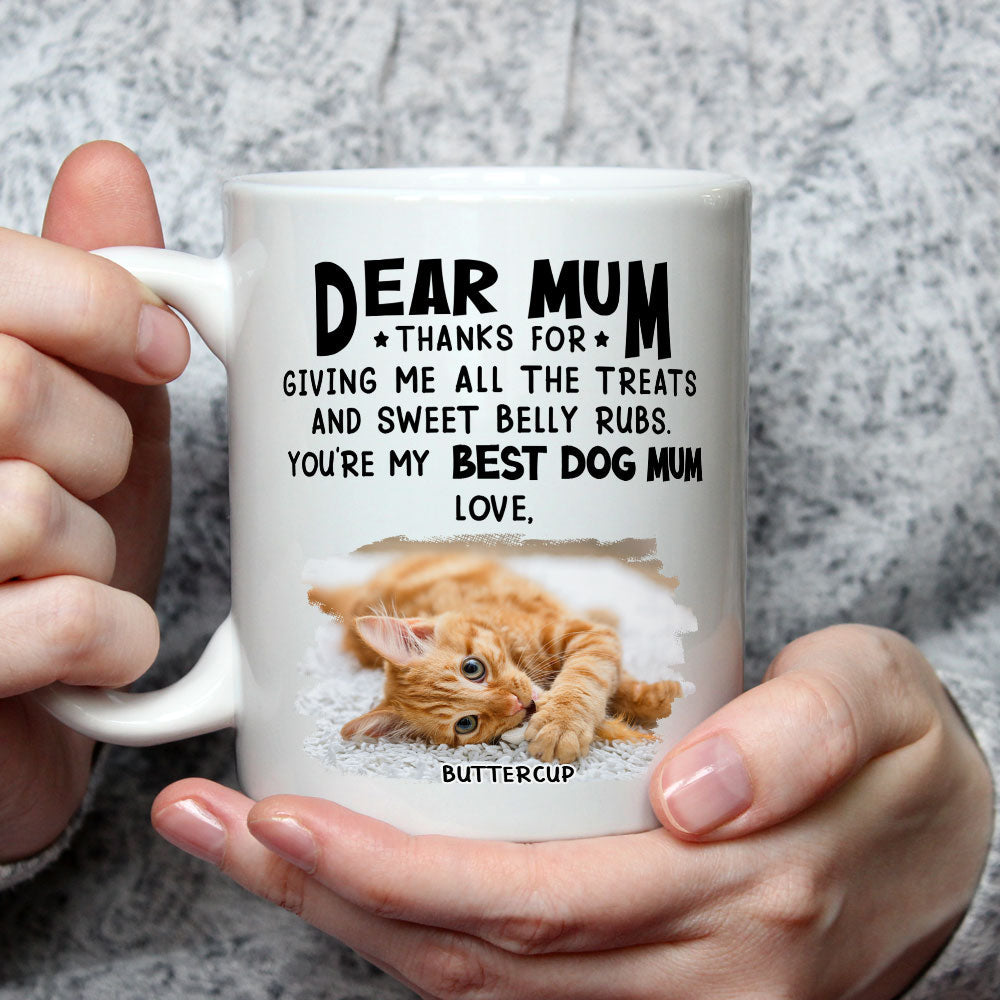 Custom Photo Christmas Birthday Gifts For Dog Lovers • All The Treats - Personalized Coffee Mug