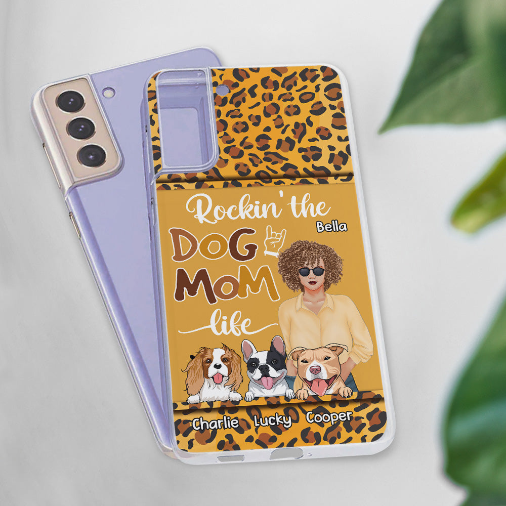 Dog Mom Leopard - Personalized Phone Case