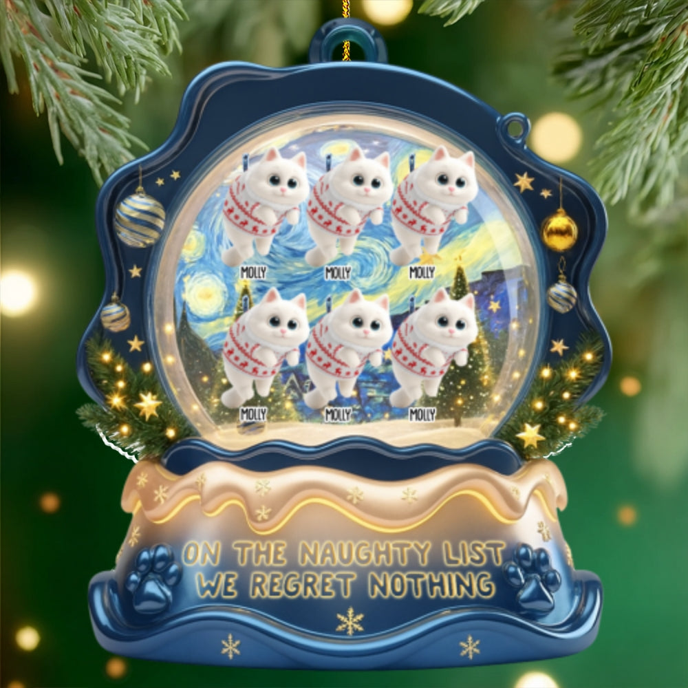 Custom Christmas Decor Home Birthday Gifts For Cat Lovers • Cat Edition - Personalized Acrylic Ornament