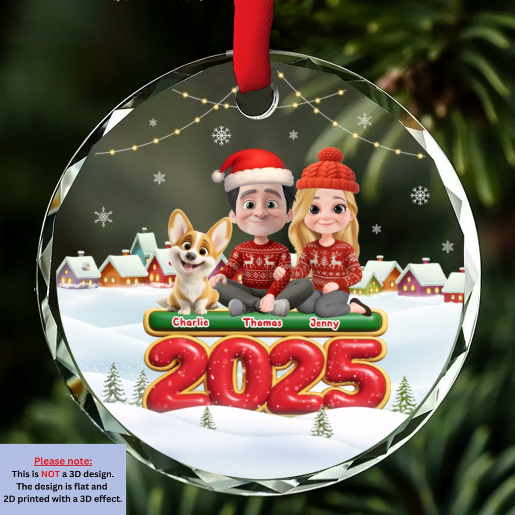 Custom Christmas Decor Home Birthday Gifts For Dog Lovers • We And Our Dog - Personalized Glass Ornament