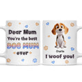 Custom Christmas Birthday Gifts For Dog Lovers • You Are The Best Cartoon Dog Mom Dad - Personalized 3D Inflated Effect Mug