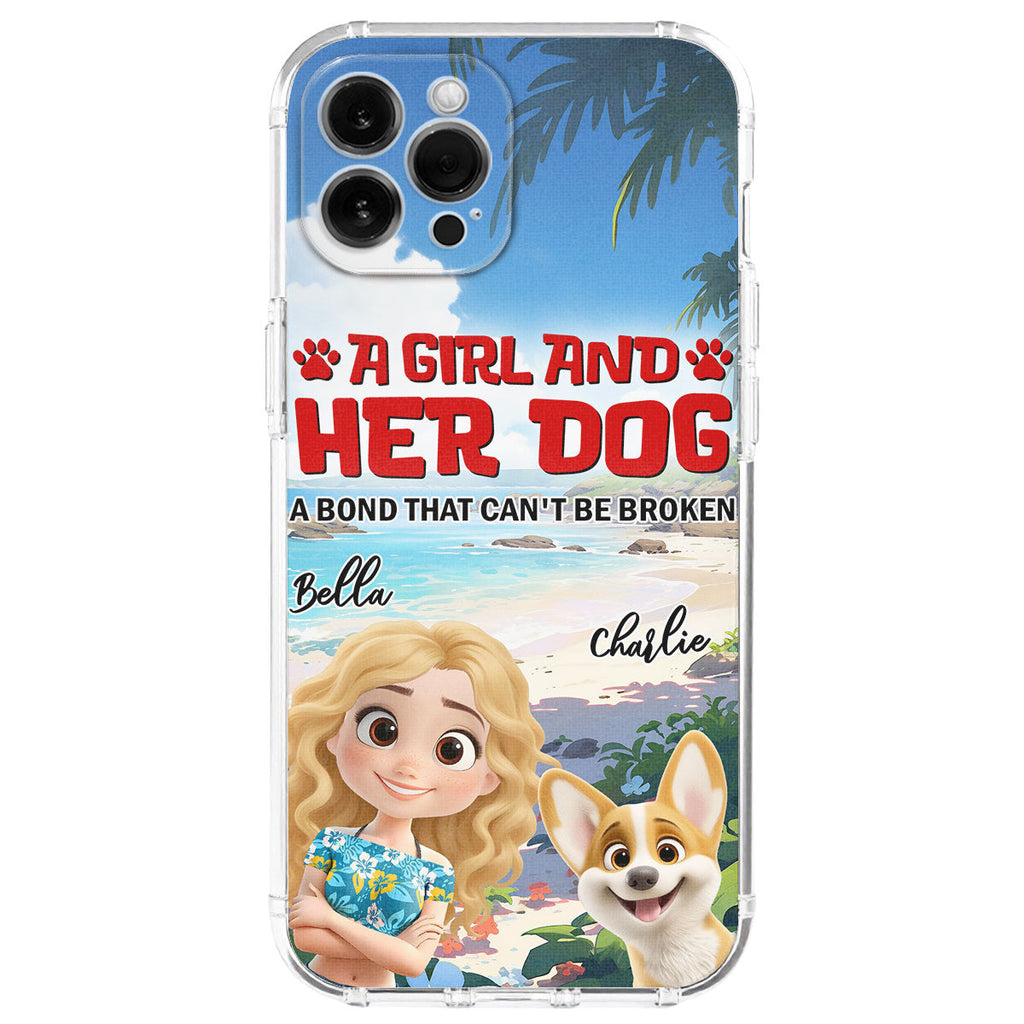 Dog And Mom Summer - Personalized Phone Case
