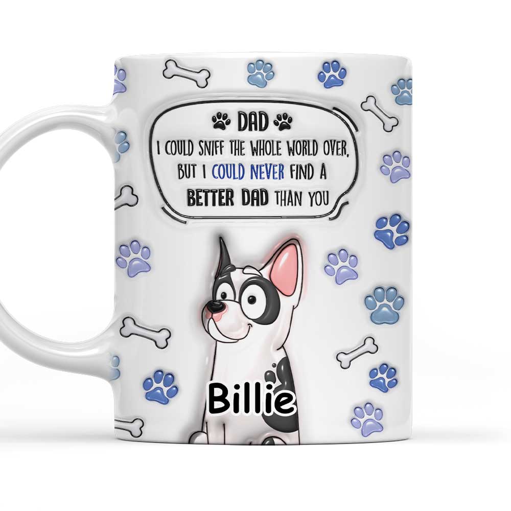 Custom Christmas Birthday Gifts For Dog Lovers • Better Mom Dad Than you - Personalized 3D Inflated Effect Mug