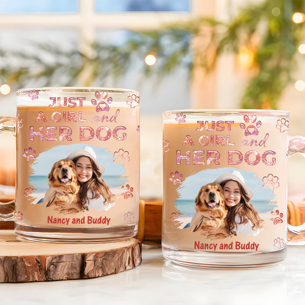 Custom Photo Christmas Birthday Gifts For Dog Mom, Dog Lovers • You Are The Miracle Photo - Personalized 3D Inflated Effect Glass Mug