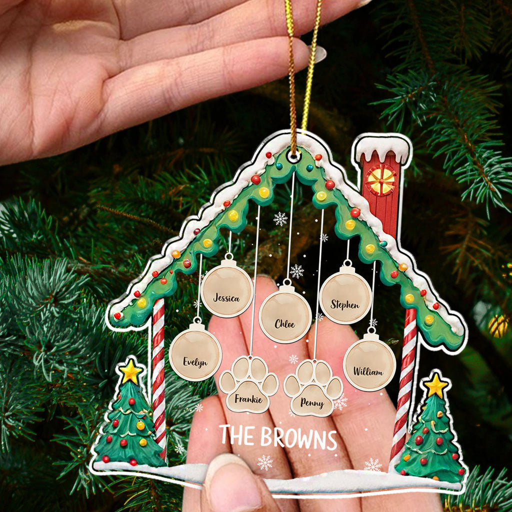 Lovely Family 2 - Personalized Acrylic Ornament