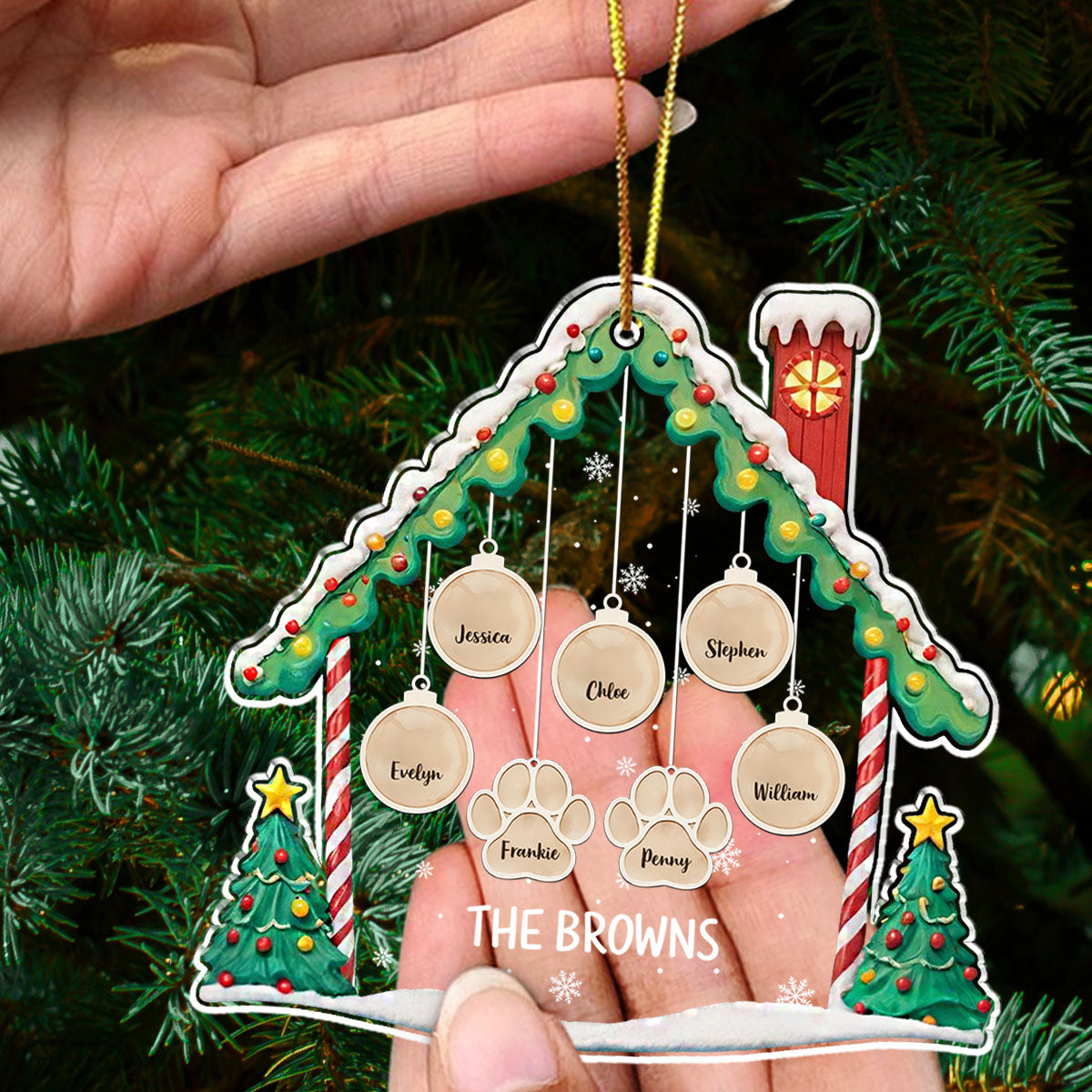 Lovely Family 2 - Personalized Acrylic Ornament