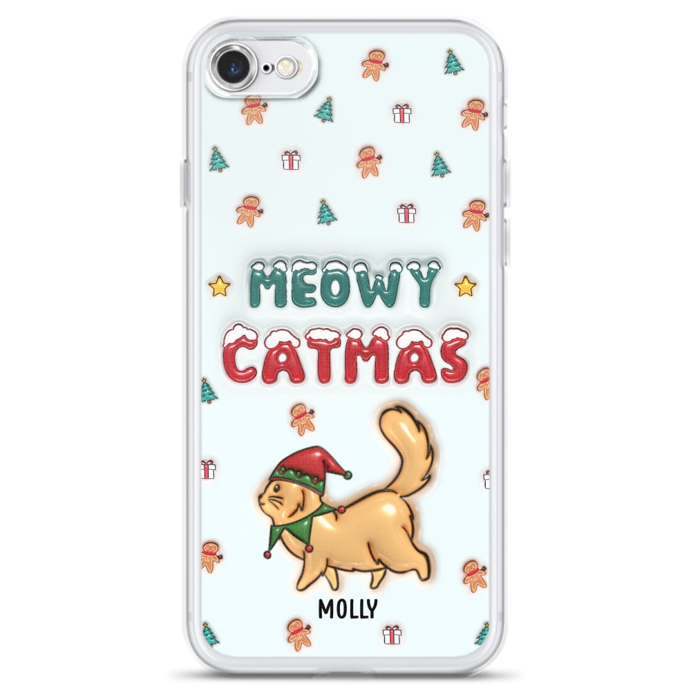 Christmas Cat - Personalized 3D Inflated Effect Phone Case