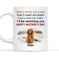 Custom Photo Mother's day Birthday Gifts For Dog Mom, Dog Lovers • Every Snack You Make Photo - Personalized Coffee Mug