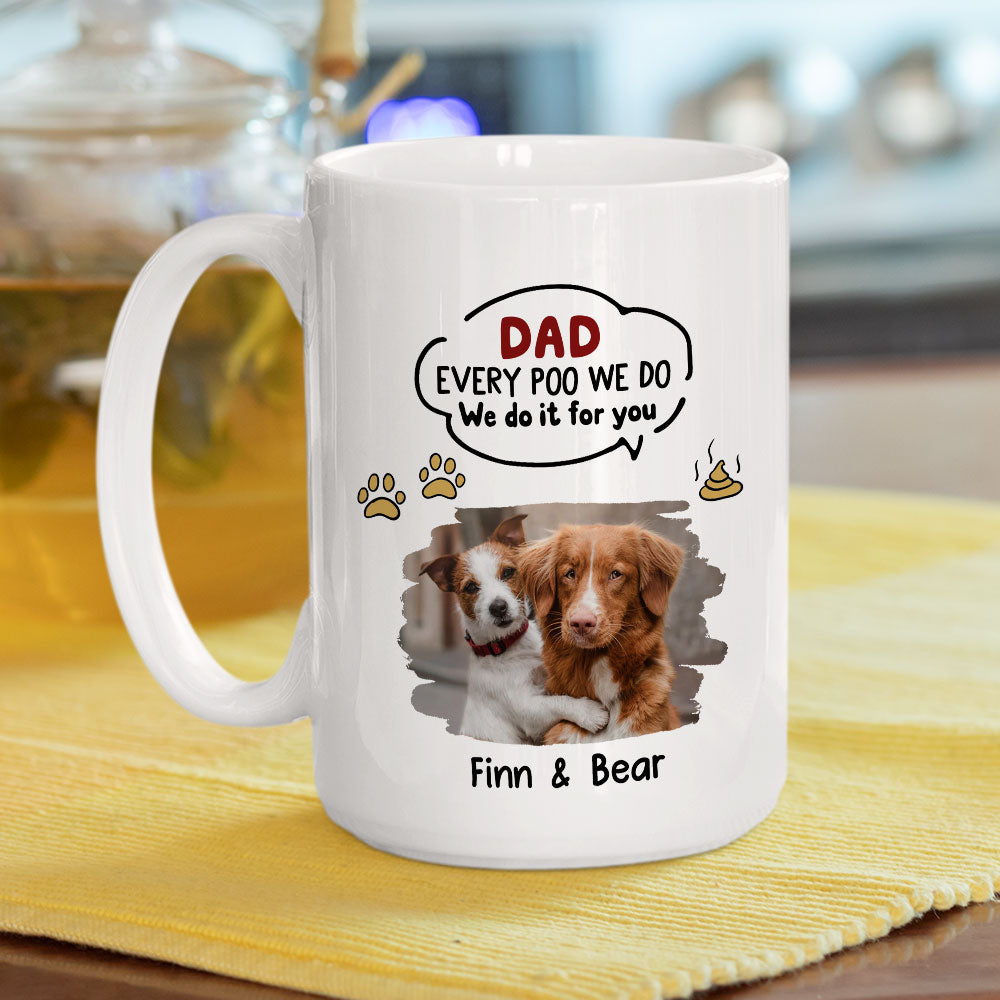 Custom Photo Christmas Birthday Gifts For Dog Lovers • That Is Right Photo - Personalized Coffee Mug