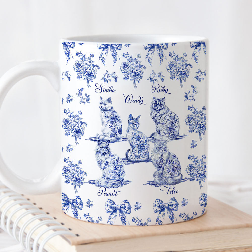 Custom Christmas Birthday Gifts For Cat Mom, Cat Lovers • Fond Of You - Personalized Coffee Mug