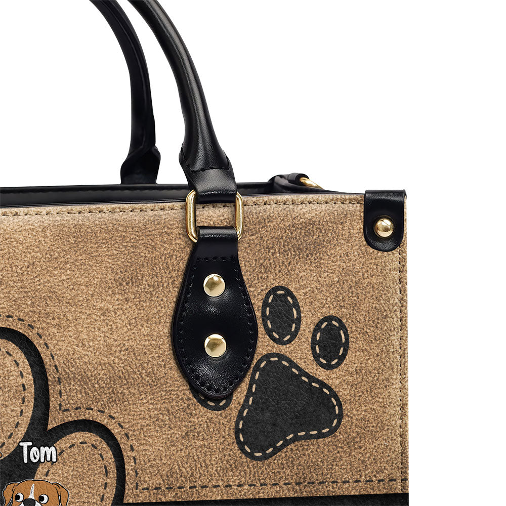 Elegant Pet Mom - Personalized Leather Bag