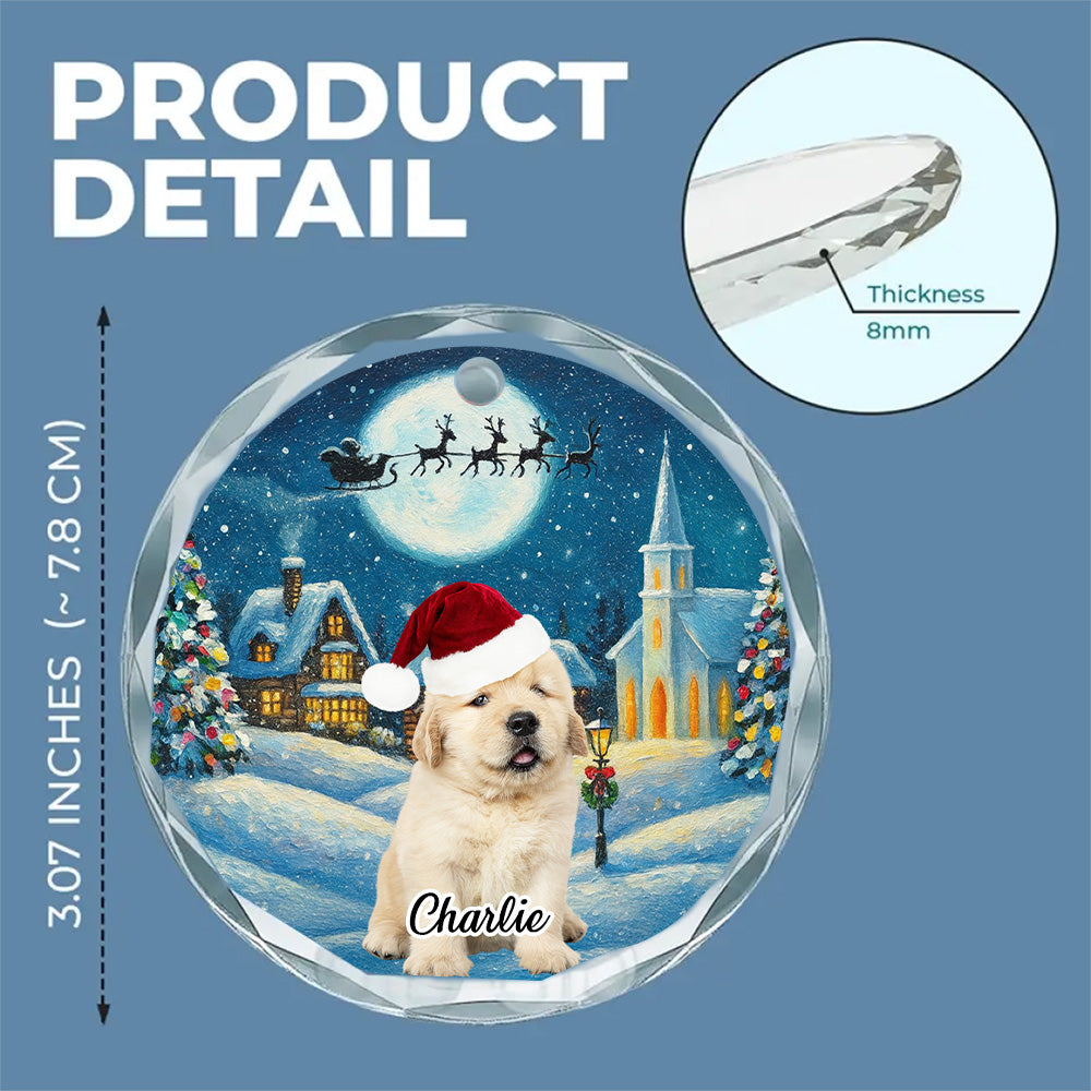 Falling In Me Photo - Personalized Glass Ornament