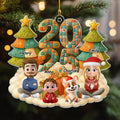 Custom Christmas Decor Home Birthday Gifts For Dog Lovers • A Patchwork Family - Personalized Acrylic Ornament