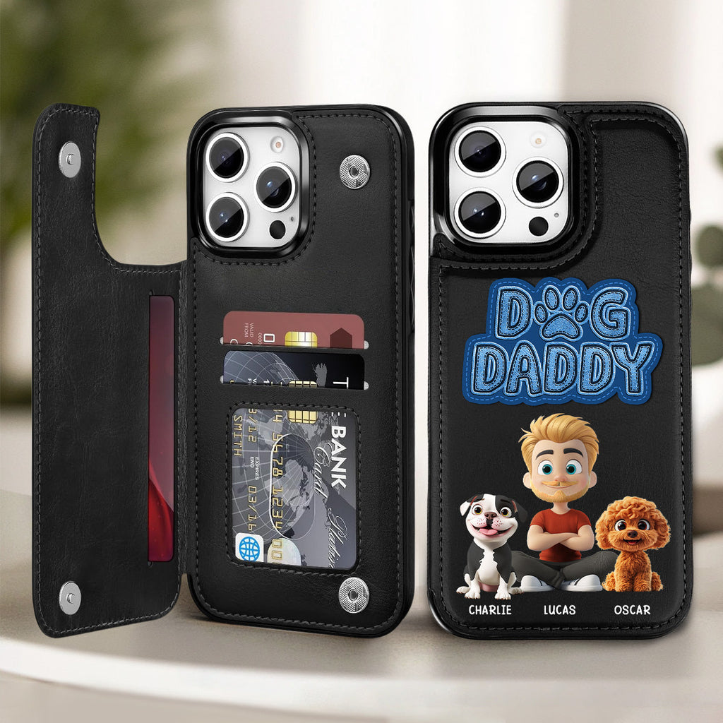 The Dog Dad - Personalized Leather Phone Case