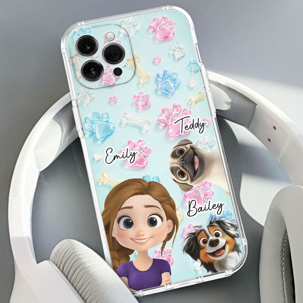 My Dog My Human - Personalized 3D Effect Phone Case