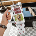 Custom Photo Mother's day Birthday Gifts For Dog Mom, Dog Lovers • Lovely Dog Mama Photo - Personalized 3D Inflated Effect Printed 40 Oz Tumbler