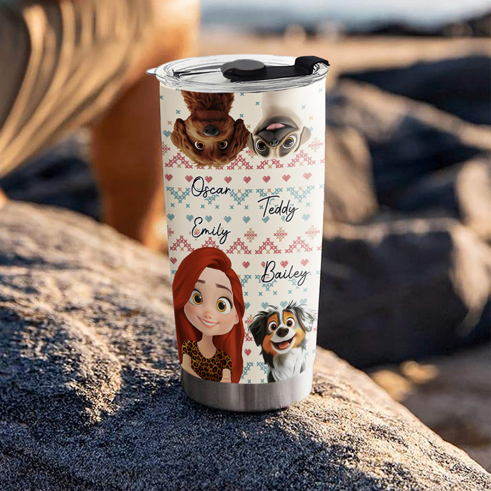 Custom Christmas Birthday Gifts For Dog Mom, Dog Lovers • This Cozy Season - Personalized Tumbler