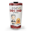 Custom Christmas Birthday Gifts For Dog Dad, Dog Lovers • Cool Dog Dad - Personalized 3D Inflated Effect Tumbler