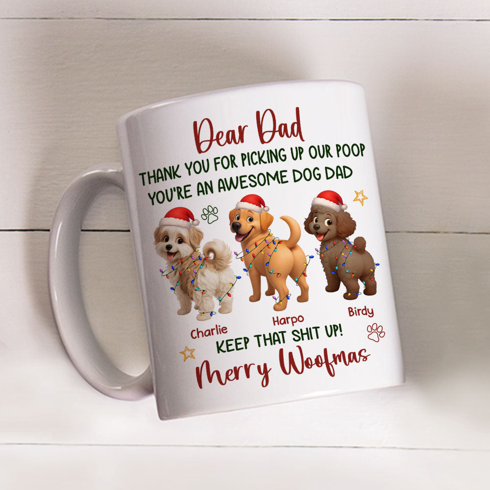 Custom Christmas Birthday Gifts For Dog Lovers • Awesome Dog Parent - Personalized Coffee Mug