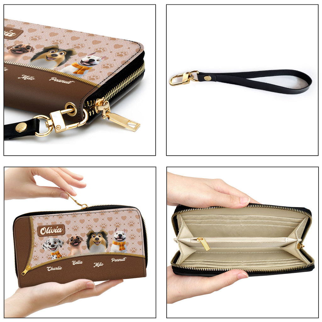 Proud Mom - Personalized Leather Wallet