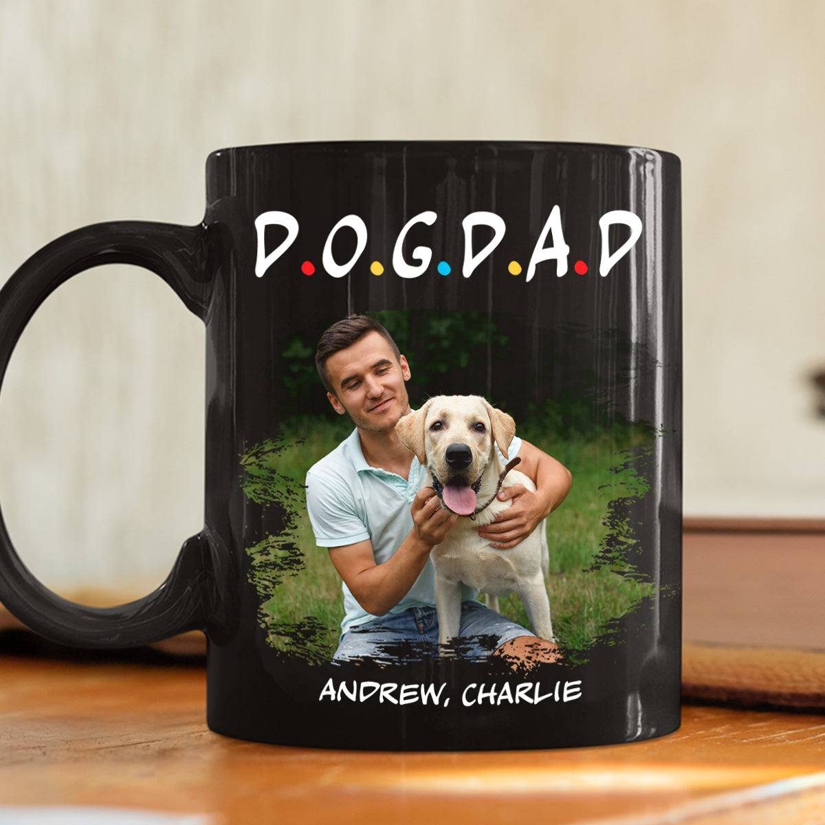 Custom Photo Christmas Birthday Gifts For Dog Dad, Dog Lovers • A Dog Parent Photo - Personalized Coffee Mug