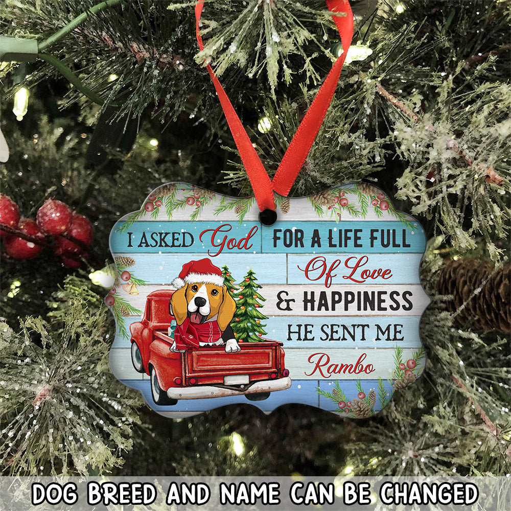 Life Full Of Love - Personalized Aluminum Ornament