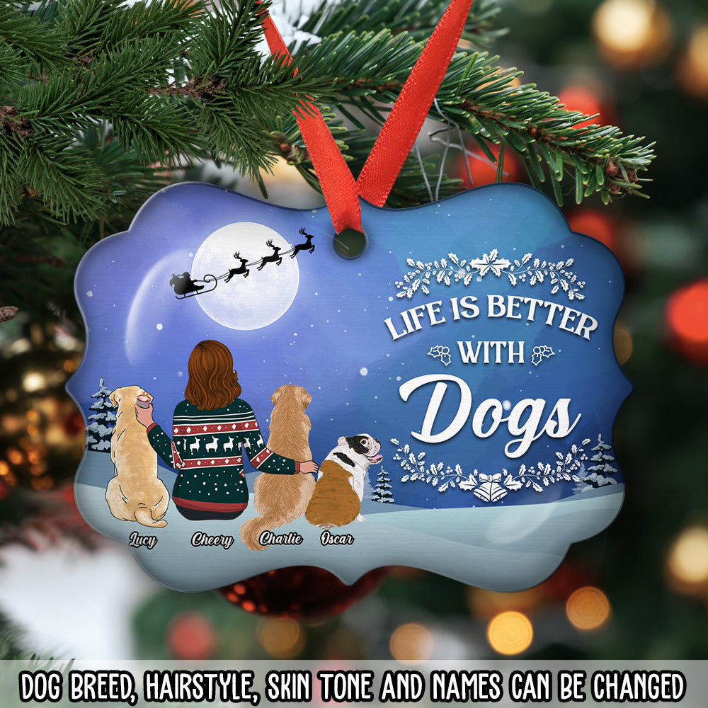 Life Is Better Christmas - Personalized Aluminum Ornament