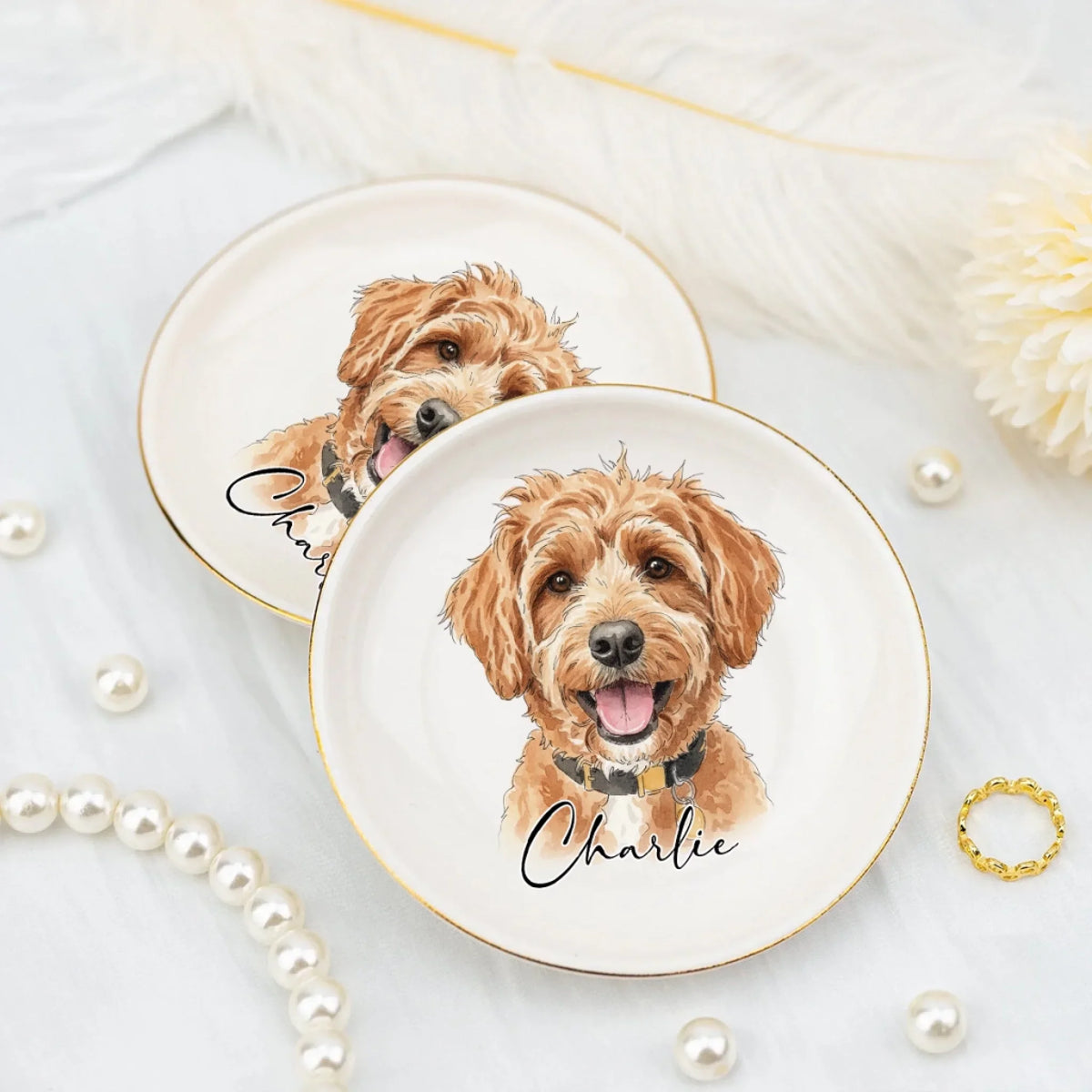 Lovely Dog - Personalized Jewelry Dish