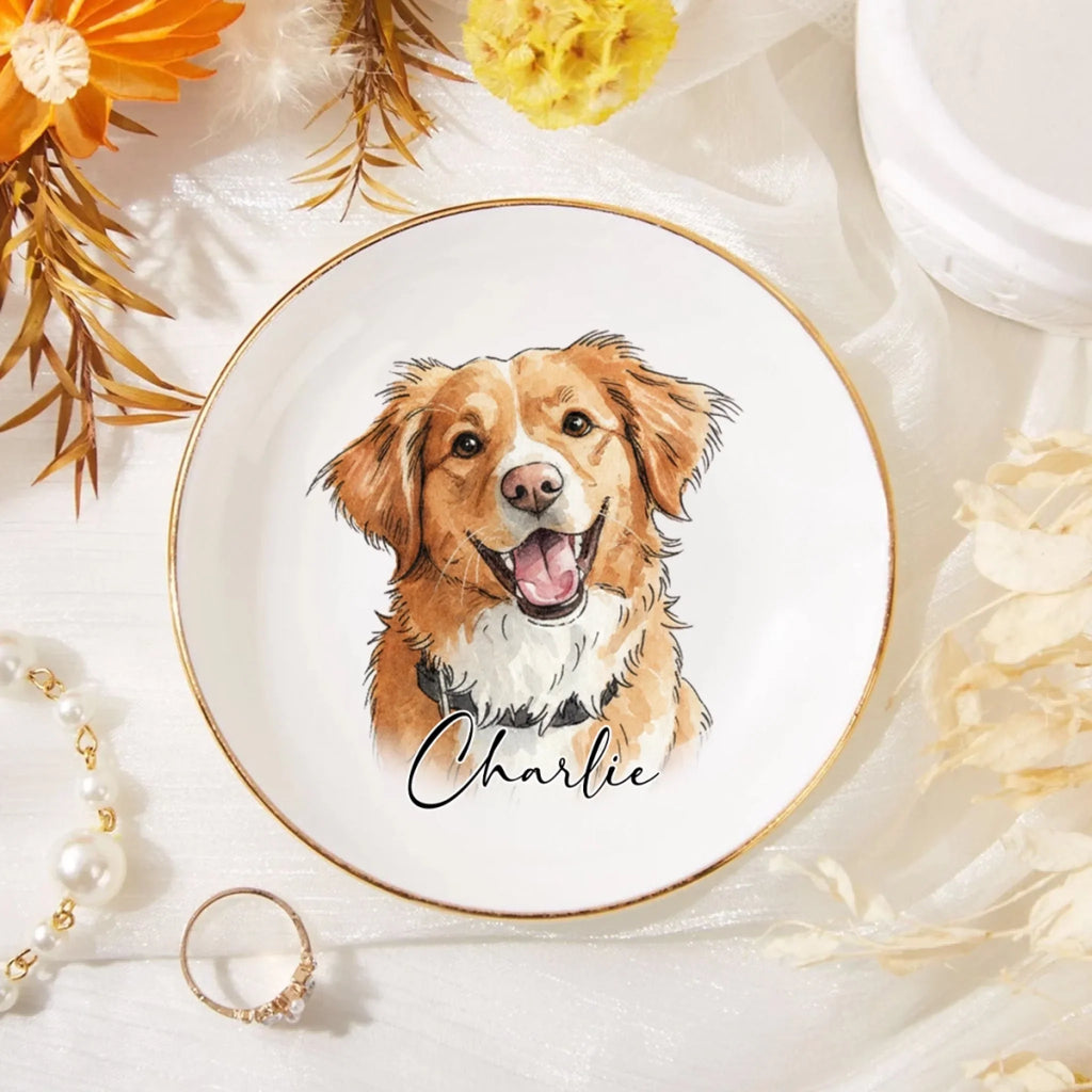 Lovely Dog - Personalized Jewelry Dish