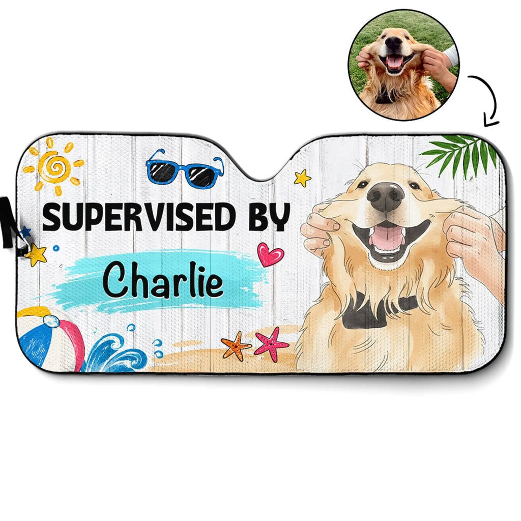 Supervisor In Duty - Personalized Car Sunshade