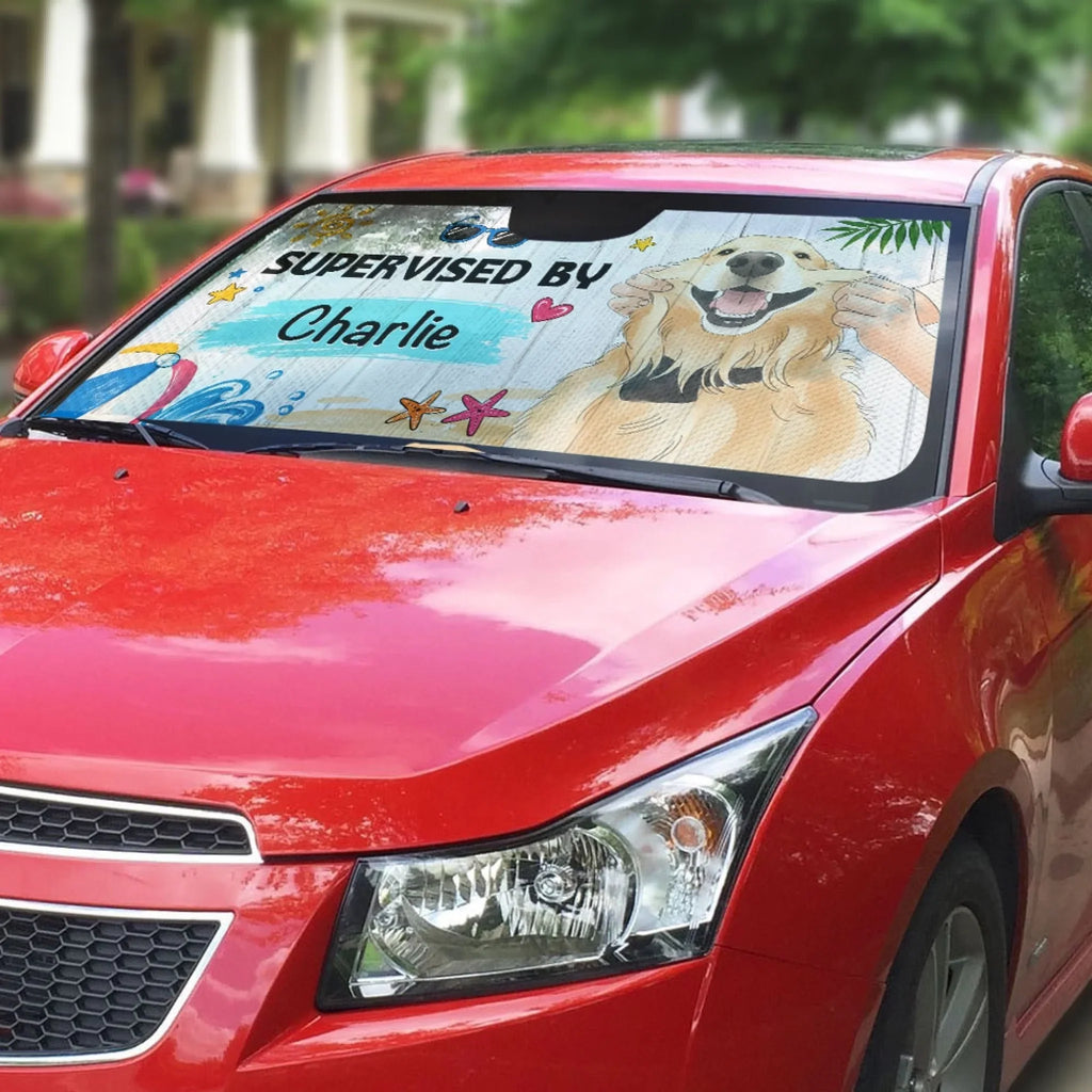 Supervisor In Duty - Personalized Car Sunshade