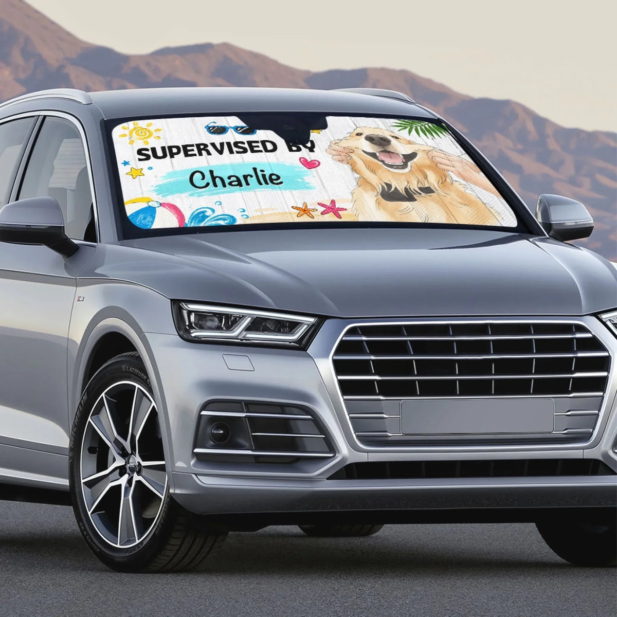 Supervisor In Duty - Personalized Car Sunshade