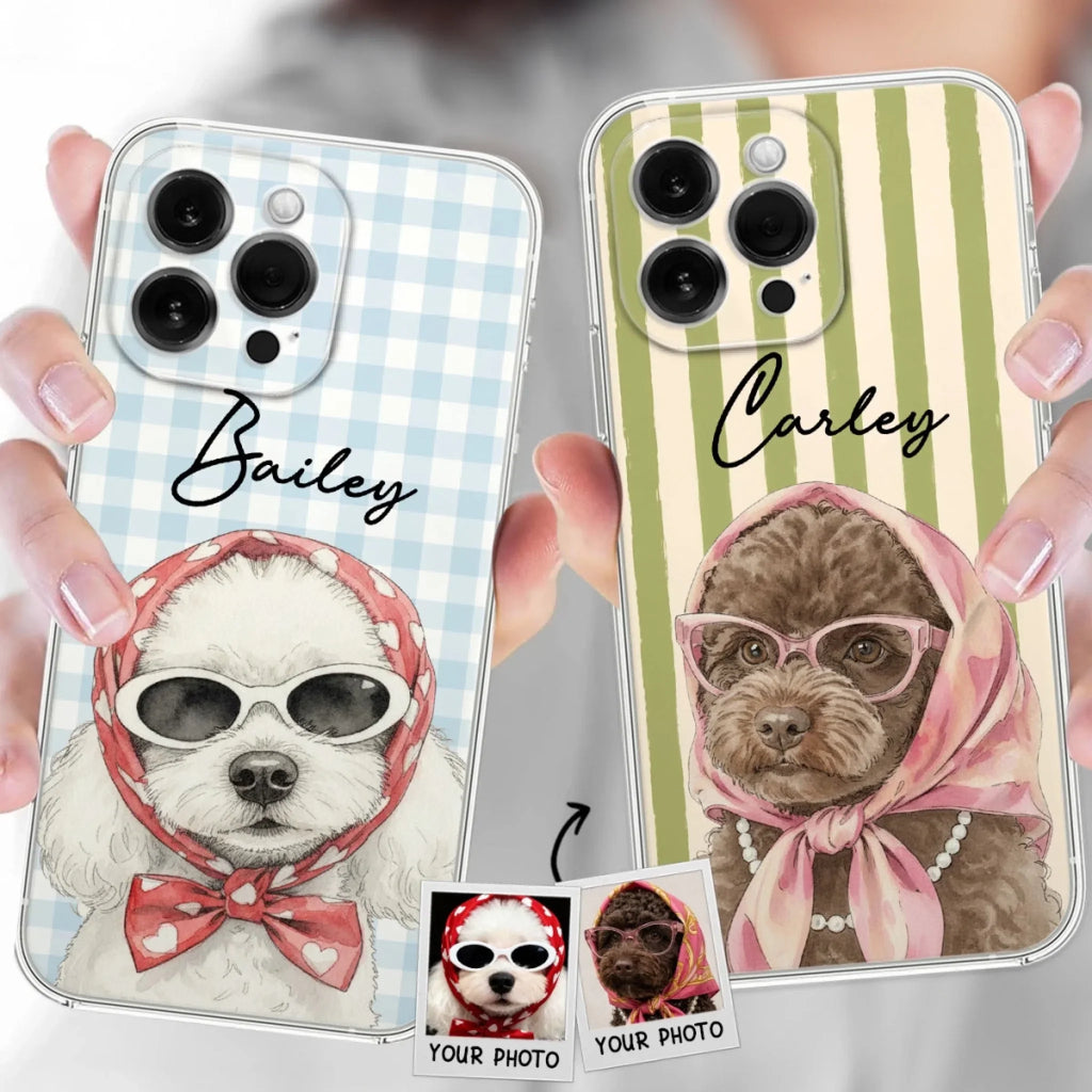 Custom Photo Christmas Birthday Gifts For Dog Moms • Beachside Barkers - Personalized Phone Case