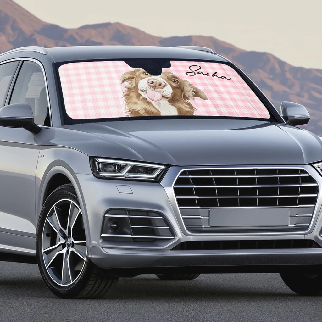 Custom Christmas Birthday Gifts Car Accessories for Dog Parents • Beachside Barkers - Personalized Car Sunshade