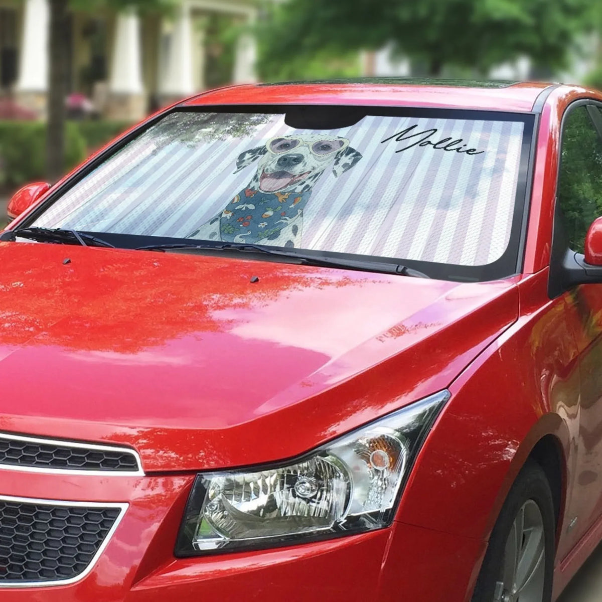 Custom Christmas Birthday Gifts Car Accessories for Dog Parents • Beachside Barkers - Personalized Car Sunshade