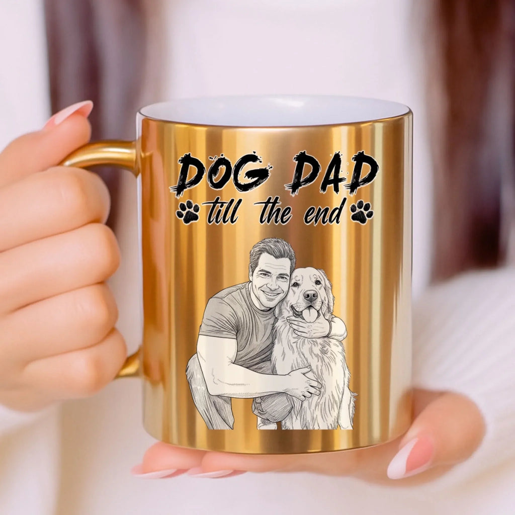 Custom Photo Christmas Birthday Gifts For Dog Dad, Dog Lovers • Best Of The Best - Personalized Metallic Mug
