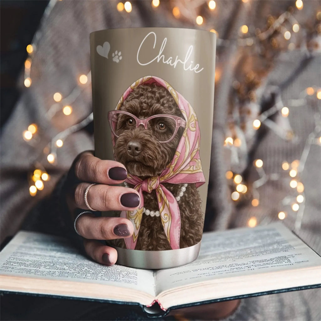 Custom Photo Christmas Birthday Gifts For Pet Lovers • Painted By Colors - Personalized Tumbler