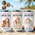 Custom Photo Christmas Birthday Gifts For Dog Mom, Dog Lovers • Soulmates In Fur - Personalized Tumbler
