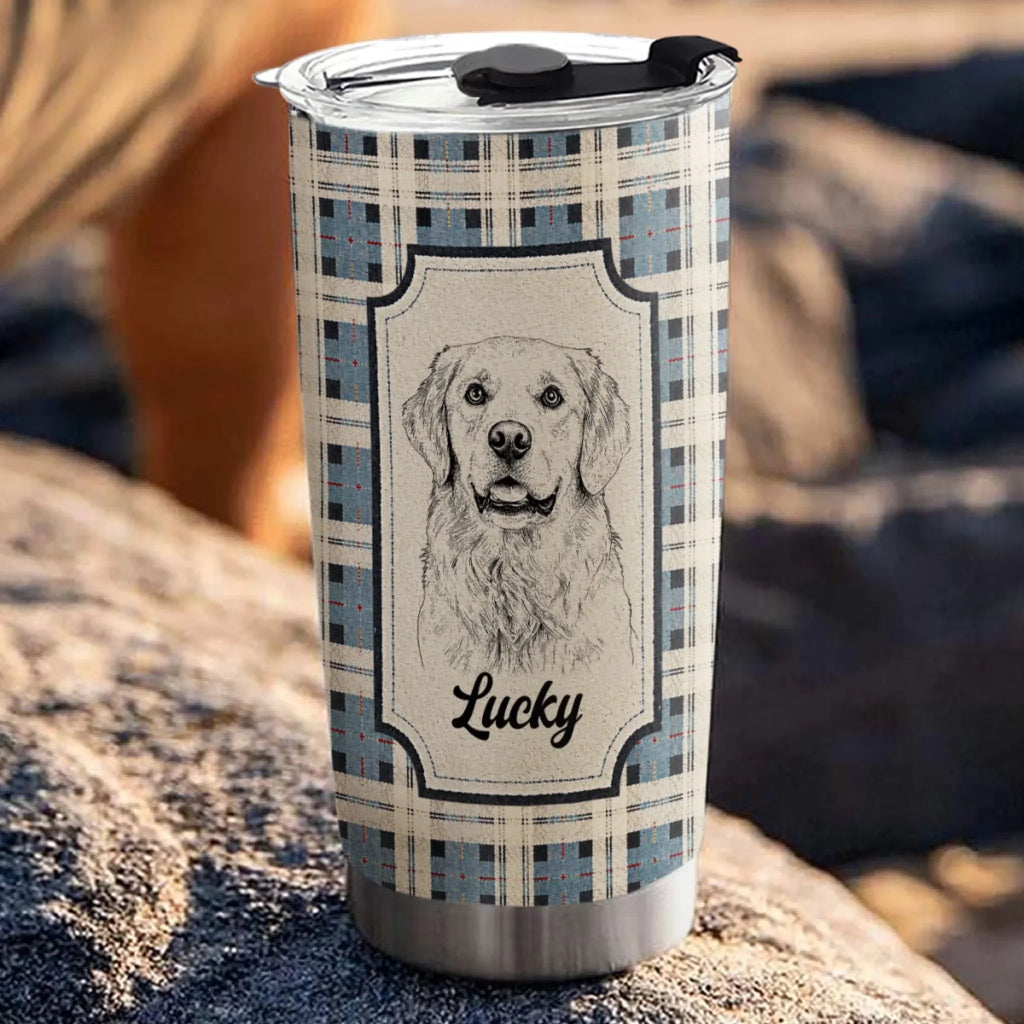 Custom Photo Christmas Birthday Gifts For Dog Lovers • My Baby Alongside - Personalized Tumbler