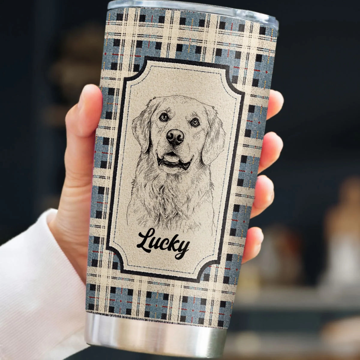 Custom Photo Christmas Birthday Gifts For Dog Lovers • My Baby Alongside - Personalized Tumbler