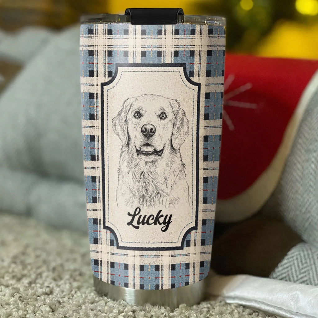 Custom Photo Christmas Birthday Gifts For Dog Lovers • My Baby Alongside - Personalized Tumbler