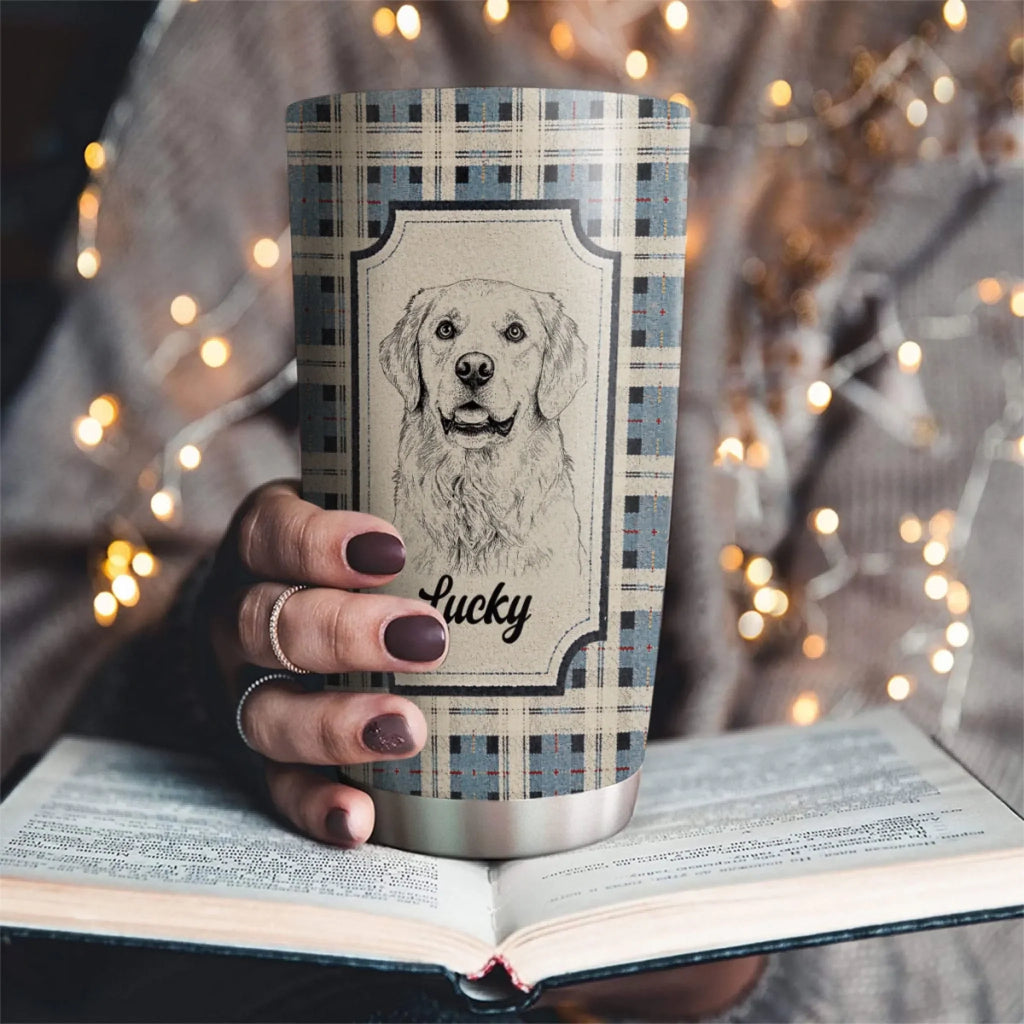 Custom Photo Christmas Birthday Gifts For Dog Lovers • My Baby Alongside - Personalized Tumbler