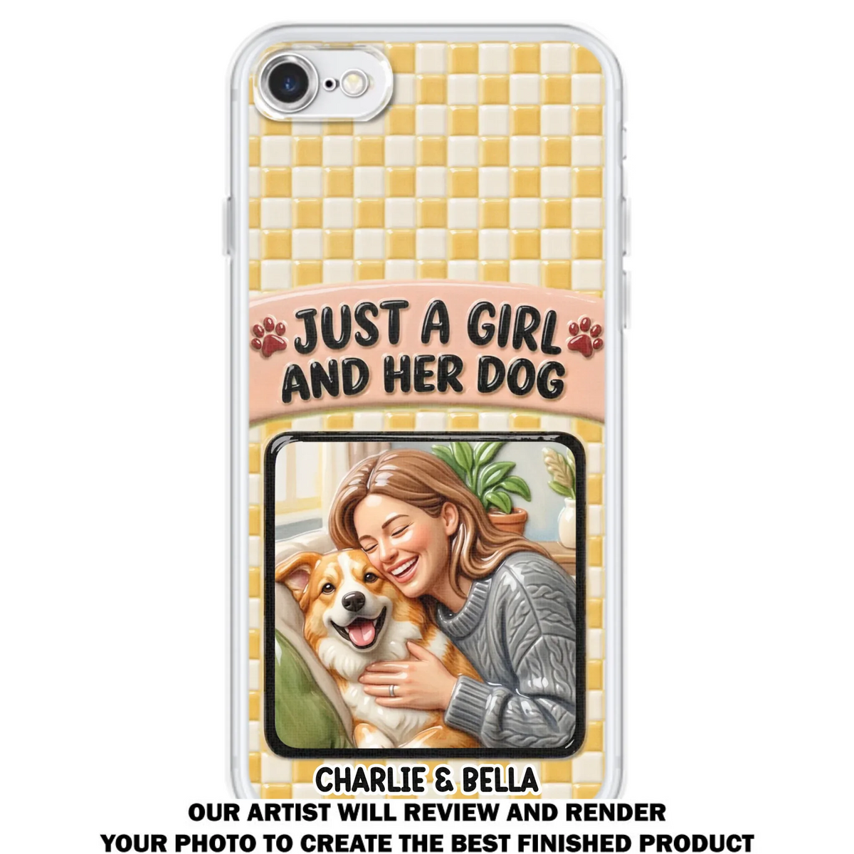 Attached To Each Other - Personalized 3D Effect Phone Case