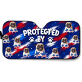 Custom Christmas Birthday Gifts Car Accessories for Dog Parents • Dog Funny Photo - Personalized Car Sunshade