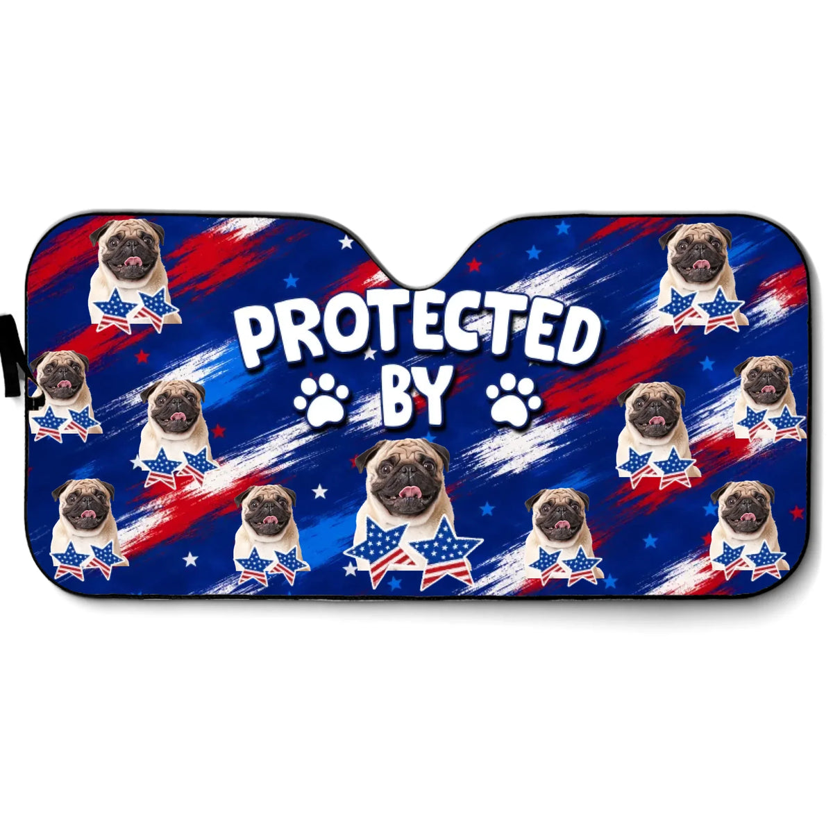 Custom Christmas Birthday Gifts Car Accessories for Dog Parents • Dog Funny Photo - Personalized Car Sunshade