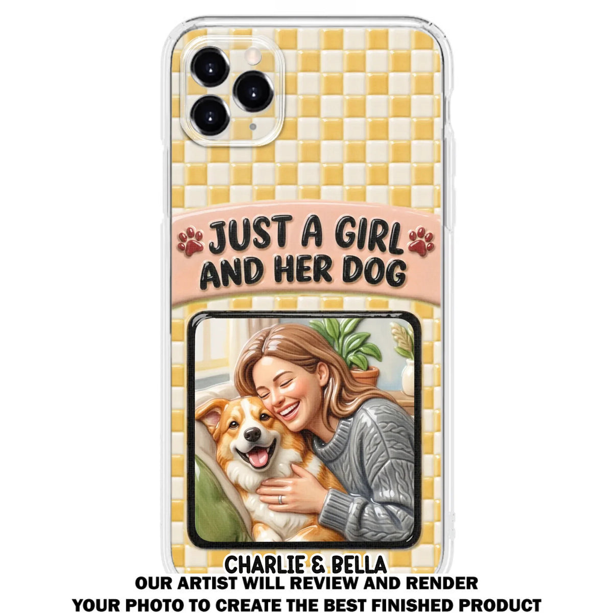 Attached To Each Other - Personalized 3D Effect Phone Case