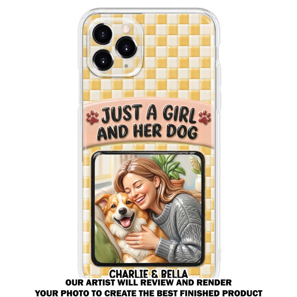 Attached To Each Other - Personalized 3D Effect Phone Case