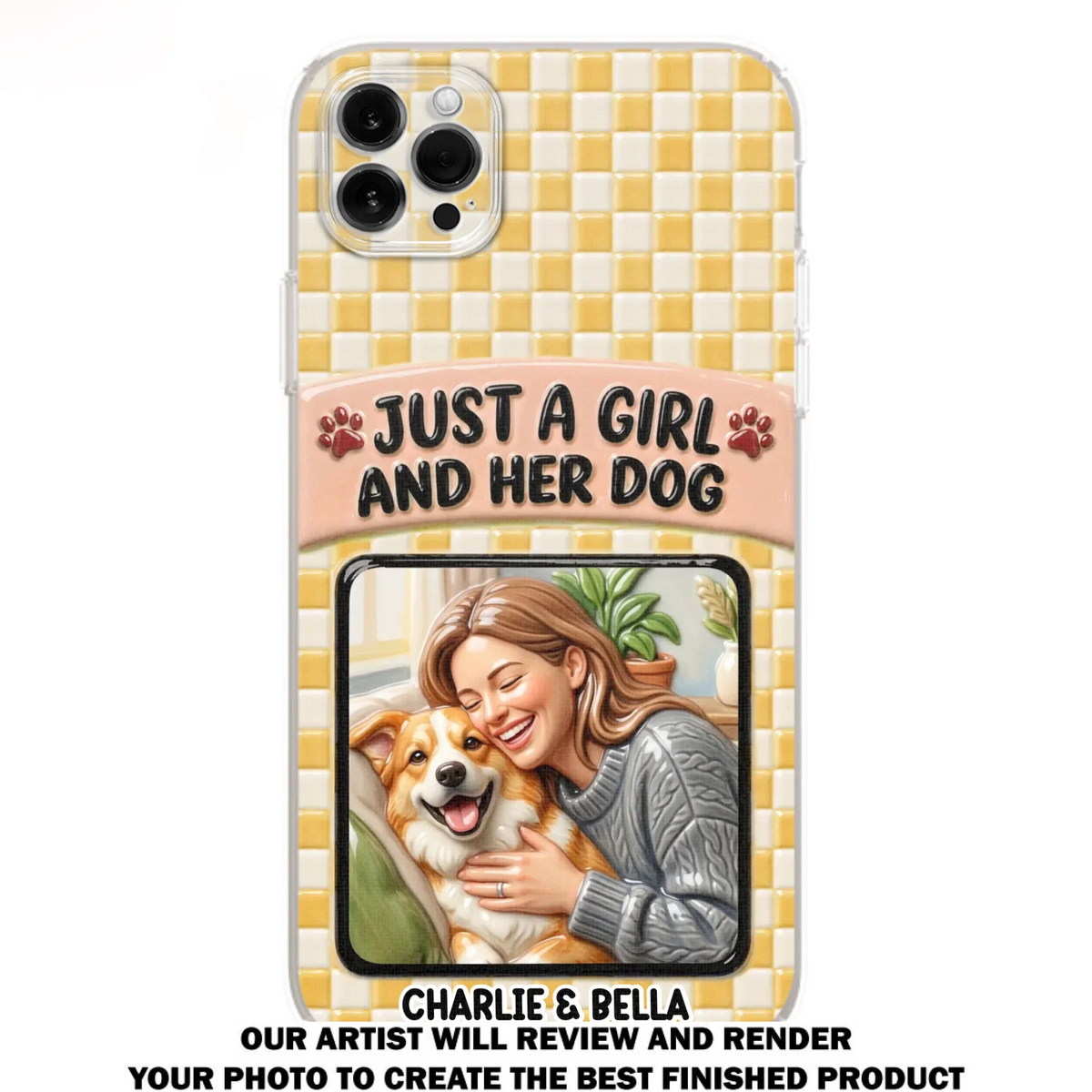 Attached To Each Other - Personalized 3D Effect Phone Case