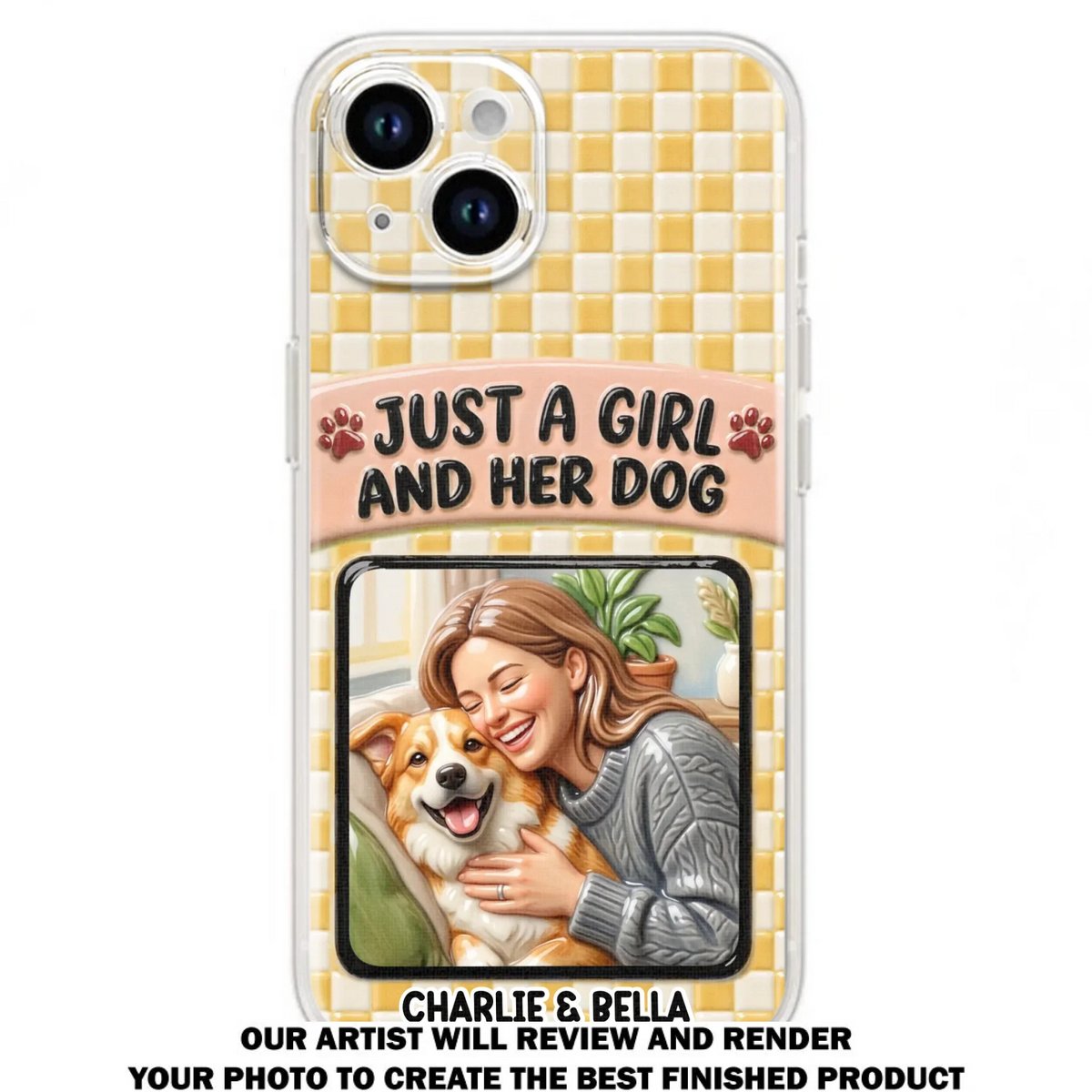 Attached To Each Other - Personalized 3D Effect Phone Case